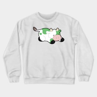 Sleepy Cow - Green Crewneck Sweatshirt